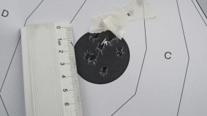 terč 10 m při nastřelování.jpg